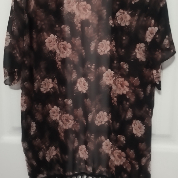 New Floral Cardigan Cover Up /  Size L - Picture 3 of 6